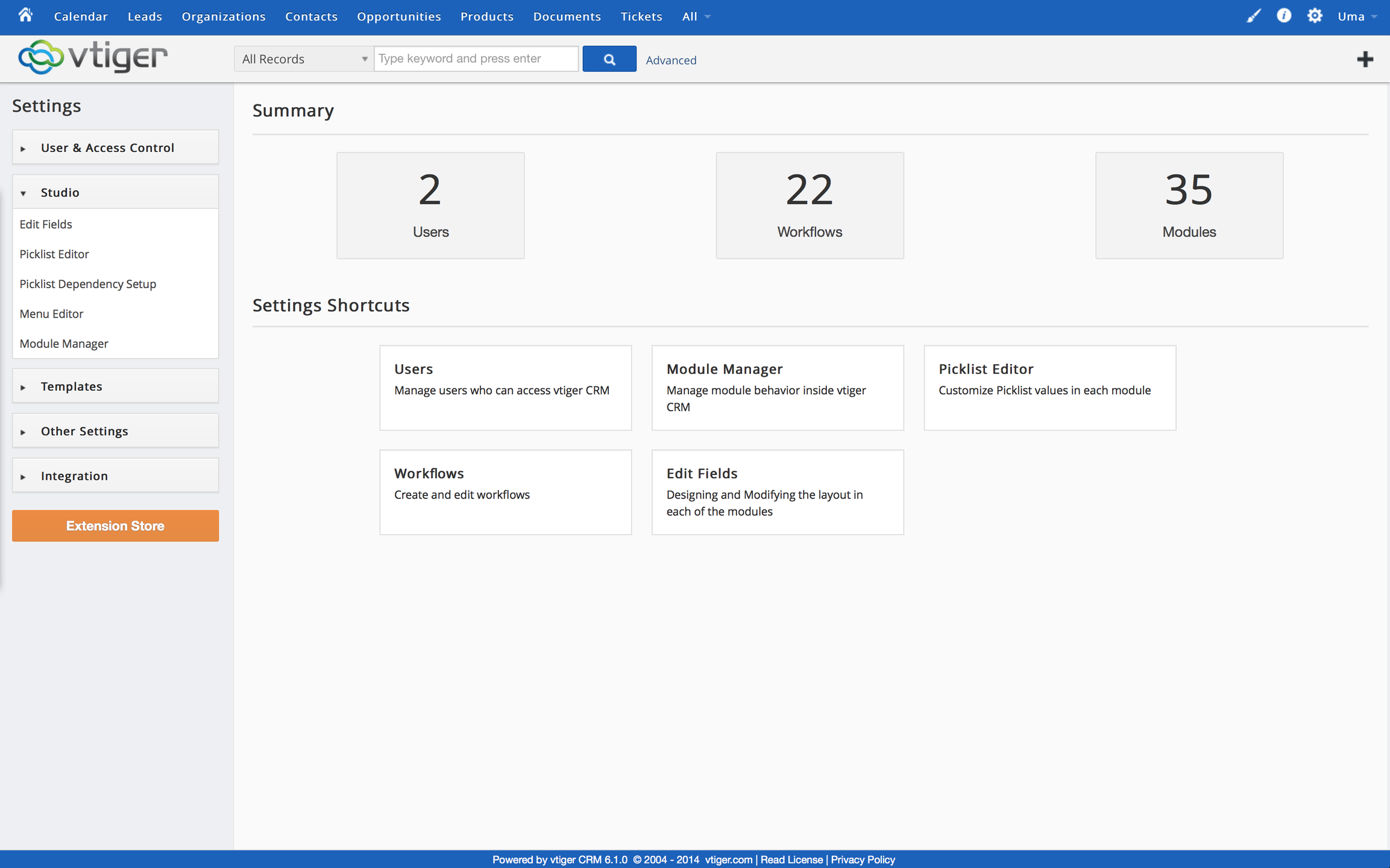 vtiger crm 5.4.0 windows